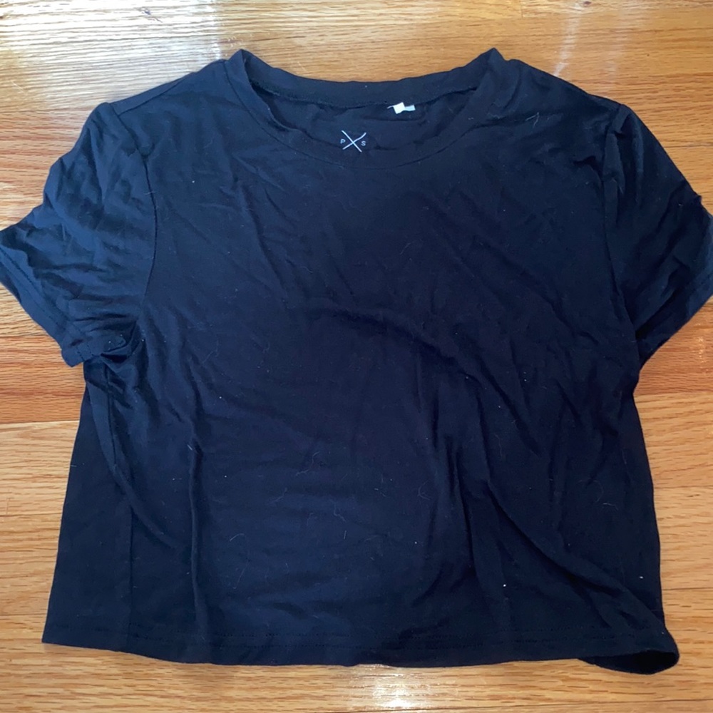 Black crop top
